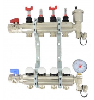 Underfloor Heating Manifold 1" 12 Port