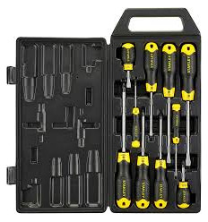 STANLEY TOOL SOFT CUSHION GRIP SCREWDRIVER 10 SET PZ