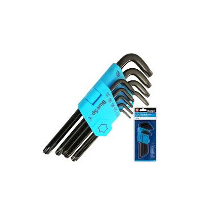 BLUESPOT 9 PC LONG ARM TORX  KEY SET T10-T50