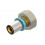 Multilayer Crimp 20mm Straight Swivel nut 20mm (c) x 3/4 (n)