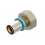 Multilayer Crimp 16mm Straight Swivel nut 16mm (c) x 1/2 (n)