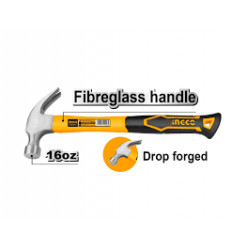 INGCO Claw hammer Fiberglass handle 16oz/450g
