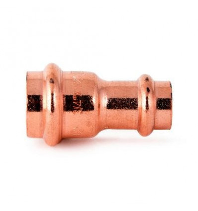 Copper Press Fittings Coupling Reducer 1/2 x 3/4