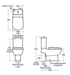 TOILETS | JASPER MORRISON | E620301 Seat & cover, quick release