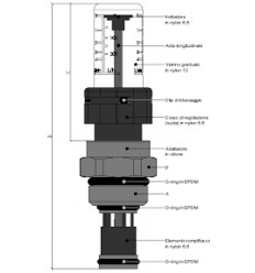 Ape Underfloor Manifold Control Valve With Flow Meter 1/2"