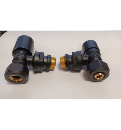 BLACK ANGLE VALVE FOR COPPER/PLASTIC PIPE OR MULTILAYER