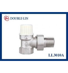 Brass 10 Bar 1/2'' Angled Lockshield Valves