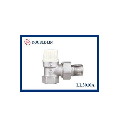 Brass 10 Bar 1/2'' Angled Lockshield Valves