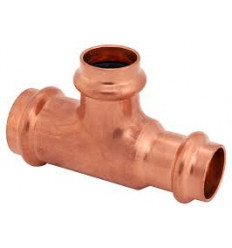 Copper Press Fittings  Tee 1"x3/4"x1" (B)