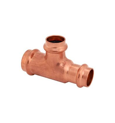 Copper Press Fittings  Tee 1"x3/4"x1" (B)