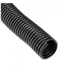 22mm Split Conduit Polyethylene Tubing Black Color Sleeve Tube 25 meters