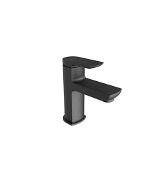 Aqualisa Downtown Basin Mixer Tap Matt Black Small