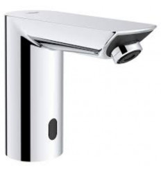 Grohe Bau Cosmopolitan E Battery-Powered Chrome Mono Basin Mixer Tap