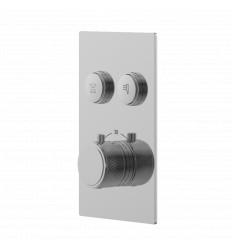 Aqualla Fuse Dual Function Push Button Concealed Thermostatic Mixer Valve