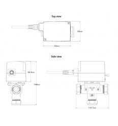 Sauter Detachable 3 Port Motorised Valve 28mm