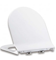 Sonas Delta Slim D-Shape Soft Close Toilet Seat & Cover – White