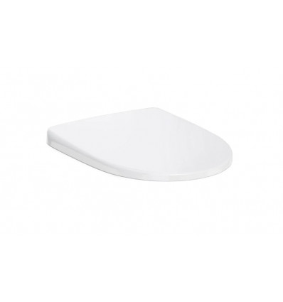Roca The Gap Round Slim Wrapover Soft Close Toilet Seat & Cover – White (Z801D77004)