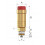 Flamco Flexvent Automatic Air Vent G 1/2" M – Brass with Shut-Off Valve (27740)