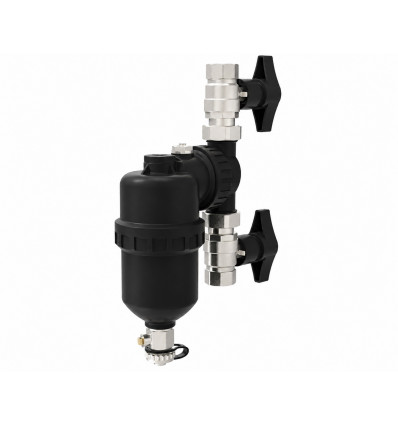 Magnetic Central Heating Filter 1" – 9,000 Gauss, WRAS Approved, with Isolation Valves (G0300)